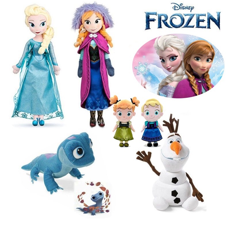 Pelucia Elza Boneca Frozen Anna Olaf Disney Princesa 50 Cm