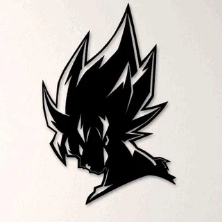 Aplique de Parede vazado MDF Dragon Ball Z Quadro decorativo 1 MDF