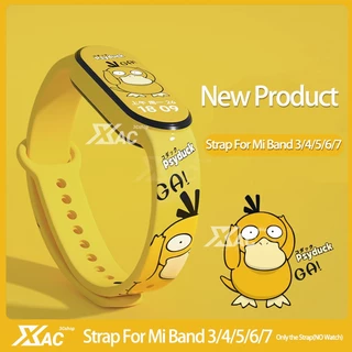 Para Mi Band 7 6 5 4 3 Pulseira De Substituição De Esportiva miband 3 4 5 xiaomi 4 5 3