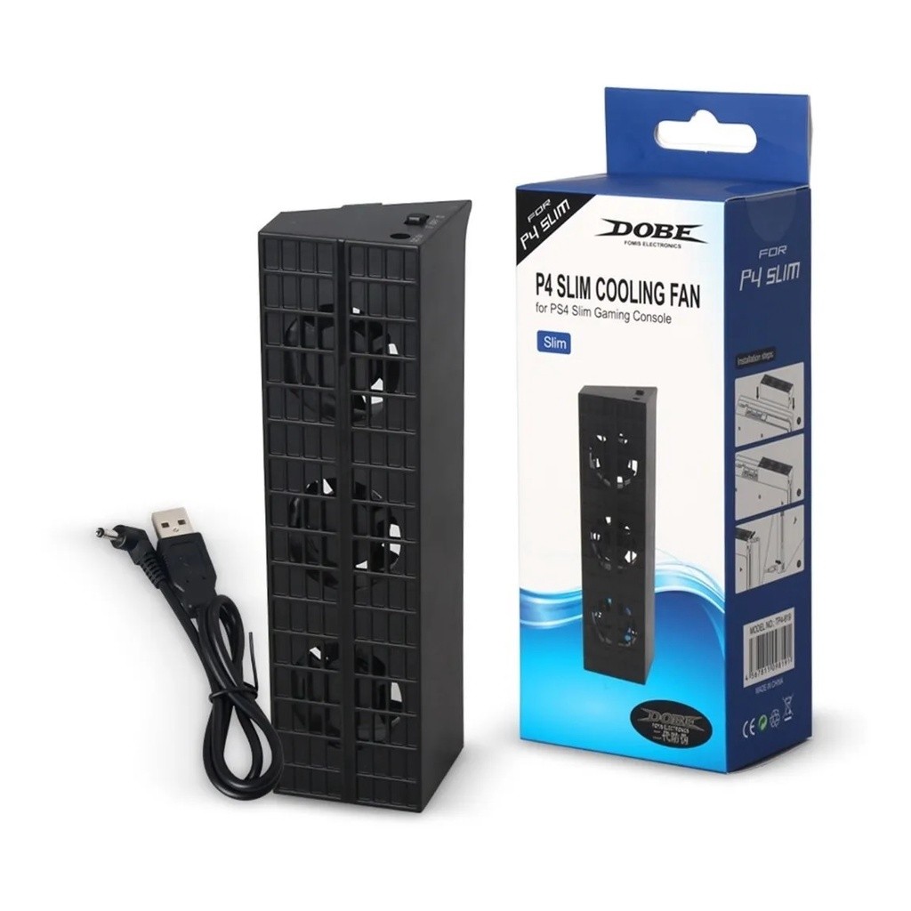 Cooler P/ Ps4 Slim C/ 3 Ventoinhas Ventilador Playstation 4