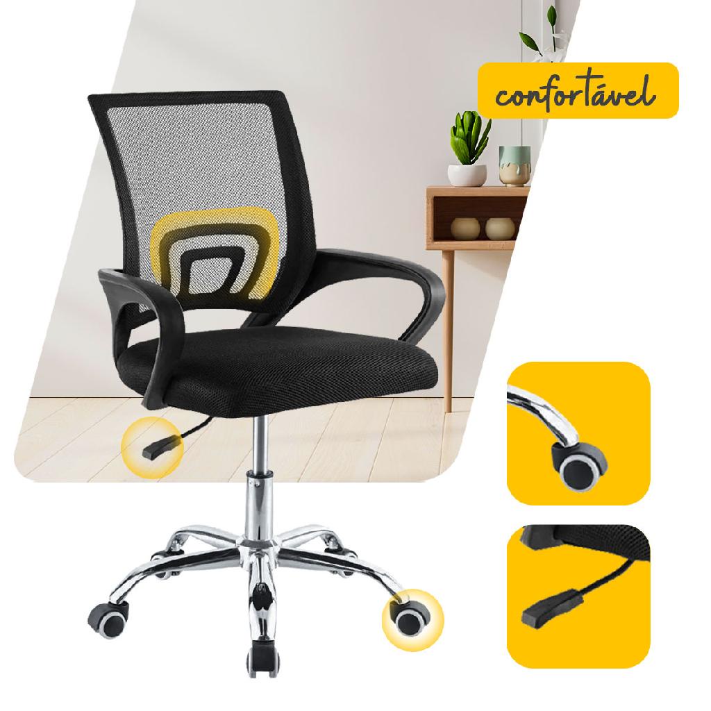 Cadeira Escritório Giratória Mesh Ergonômica Travel 