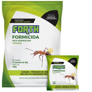 10 Pacotes 50g Formicida Granulada Forth Formiga Cortadeira