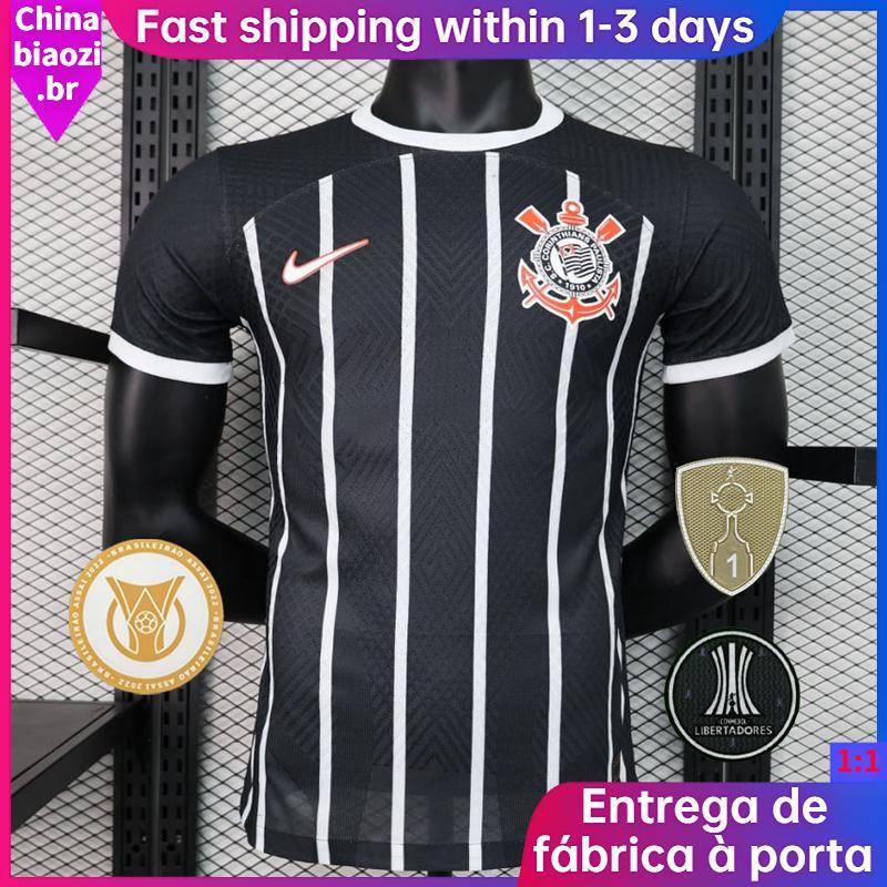 2023/2024 KLDA Away Black and White Striped Football Jersey Listrado