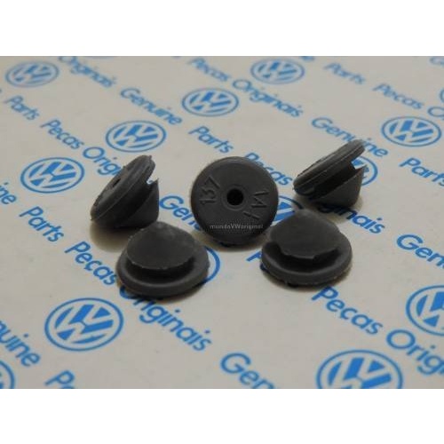 2 Batente De Borracha Porta Malas Vw Gol G2 G3 Fox Cor Cinza