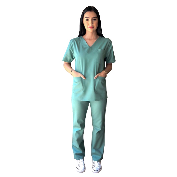 Compre Scrub Hospital Jaqueta Verde Uniforme Hospitalar Esfrega