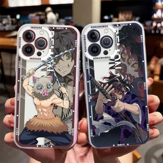 Caixa Transparente Para Iphone 11 12 13 Pro Max 14 XS XR 14 Plus SE 2022 Caçador De Demônio Anime Soft TPU Olhos De Anjo De Silicone Tampa Traseira Do Telefone