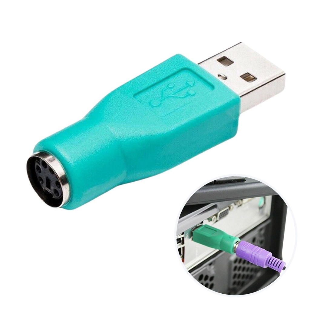 Adaptador Usb Macho X Mini Din Ps2 Macho Mouse Teclado Modelo Antigo