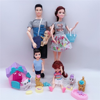 30cm boneca Barbie grávida, bebê grávida, conjunto de presente da família  para uma família de seis, brinquedos infantis