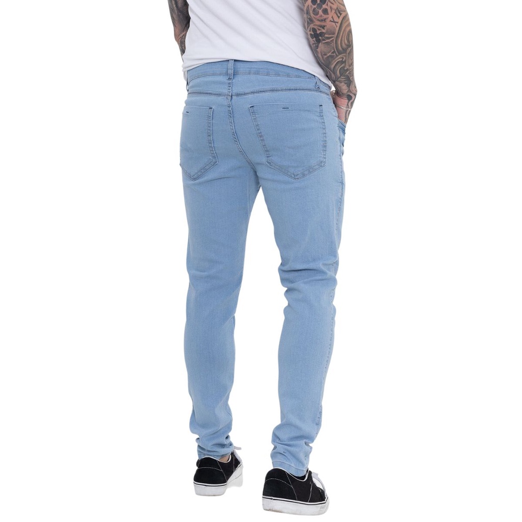 Fashion calça jeans delave masculina