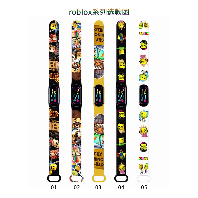 Roblox-Relógio Despertador Colorido para Crianças, Tela Grande, Quadrado  Digital, Relógio Eletrônico Multifuncional Criativo, Presente de  Aniversário - AliExpress