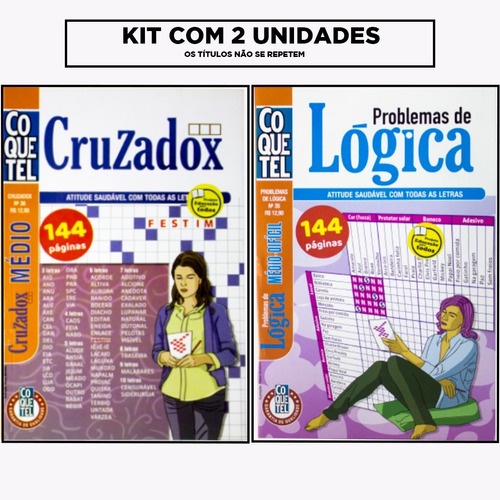 Lógica Coquetel 144 Páginas Médio - Difícil