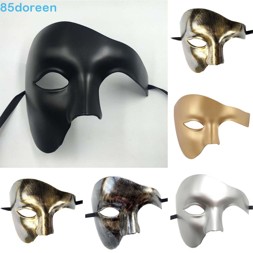 NOLITOY 4 Pcs Meia Máscara Facial Máscara De Cosplay Para Homens De  Halloween Para Adultos Pretas De Cosplay Vestido Chique Preto Decorações  Plástico : : Moda