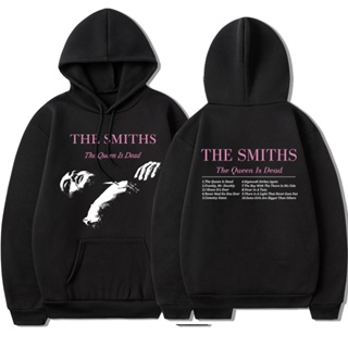 Rock Band The Smiths A Rainha É Morta Vintage 1980S Indie Morrissey Hooded Sweatshirts Gótico