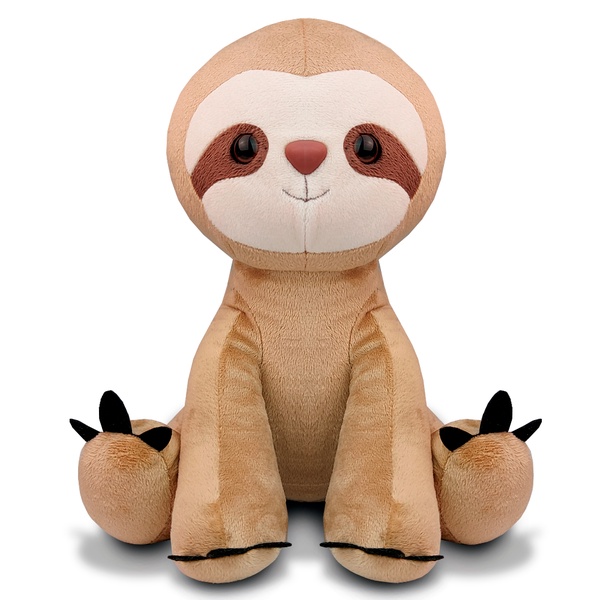 Bicho-Preguiça de Pelúcia 25 cm - M Decoração Quarto Bebê Marrom