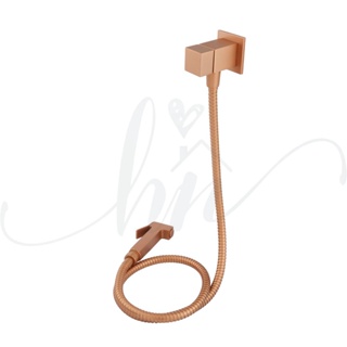 Ducha Higiênica Rose Quadrada Luxo 1/4 de Volta