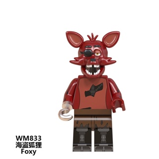 FNAF-Jogo Figura Mini Tijolos para Meninos, Chica Bonnie, Foxy