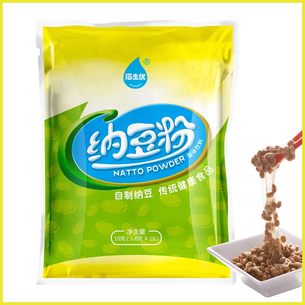 Natto Starter Powder 0.35oz Orgânico Fermentado Tradicional De Soja Alimento Japonês Para Digestivo yushua3br