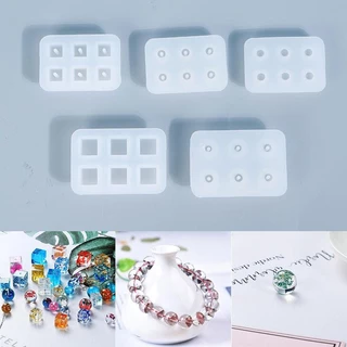 Brincos De Bolas De Molde Epóxi DIY Pulseira Resina De Silicone