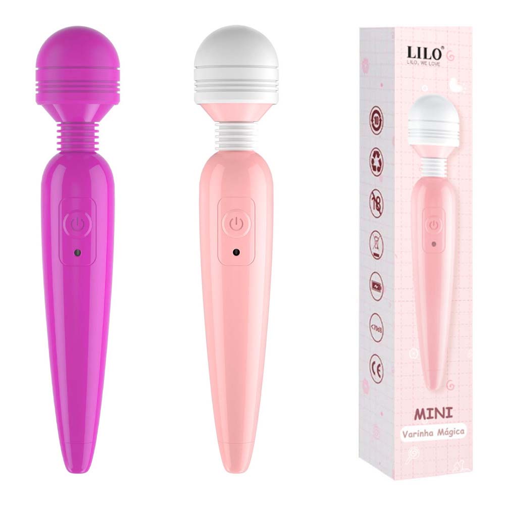 Mini Varinha Mágica Massageador Corporal Recarregável - Lilo