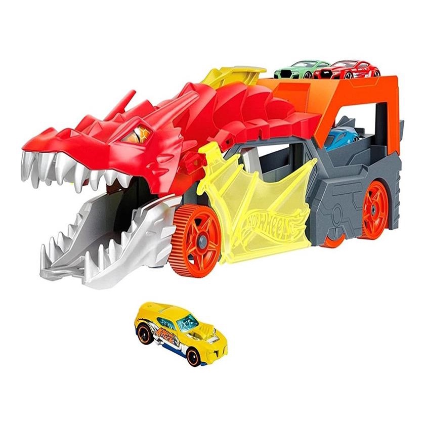 Hot Wheels City Reboque De Dragao Com Carrinho Gtk42 Mattel | Shopee Brasil
