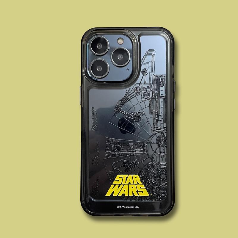 Estojo De Telefone Transparente À Prova De Choque STAR WARS iphone 14 11 13 12 X XS Pro Max xr Mini Samsung Galaxy S23 S22 ultra Mais Presente De Férias Não Muda O Amarelo