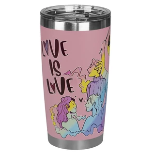 Copo Térmico Glück Future Pride Love Salmon 519ml