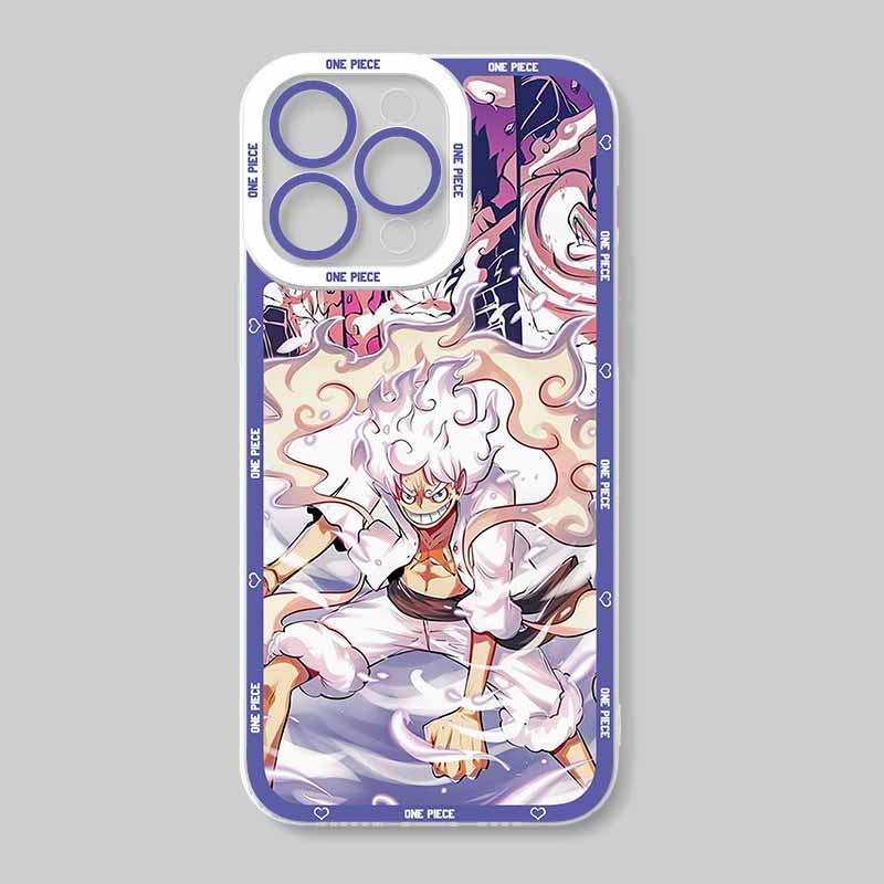 スマートフォン本体 luffy Japão Anime One Piece Gear 5 Nica Luffy Caixa De Telefone Para