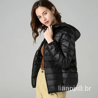 Jaqueta Casaco Feminino Inverno Puffer Roupa De Frio Quentes Outwear Portátil