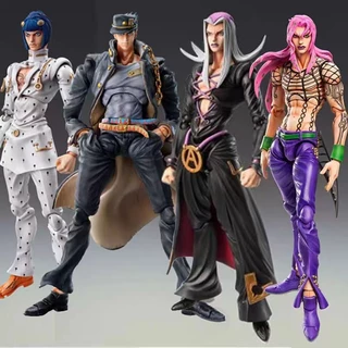 Anime JoJo Ação De Aventura Bizarra Figura Diavolo Leone Abbacchio Kujo Jotaro Dio Killer Queen Brinquedos Modelo PVC (17cm)