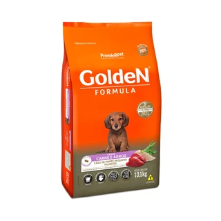 Ração Golden Fórmula Mini Bits Cães Filhotes de Porte Pequeno Carne e Arroz 10,1Kg em Oferta na Shopee