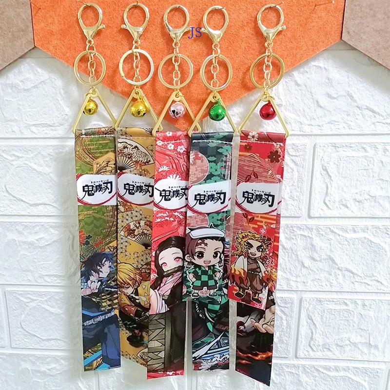 Js Demon Slayer Anime Merchandise Ribbon Tanjiro Butterfly Ninja Nezuko ...
