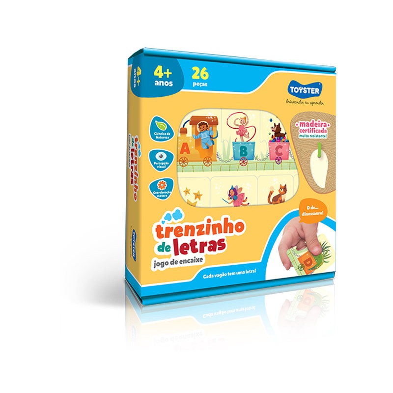 Jogo Educativo - Brincando com as Letras - 52 Peças - Toyster