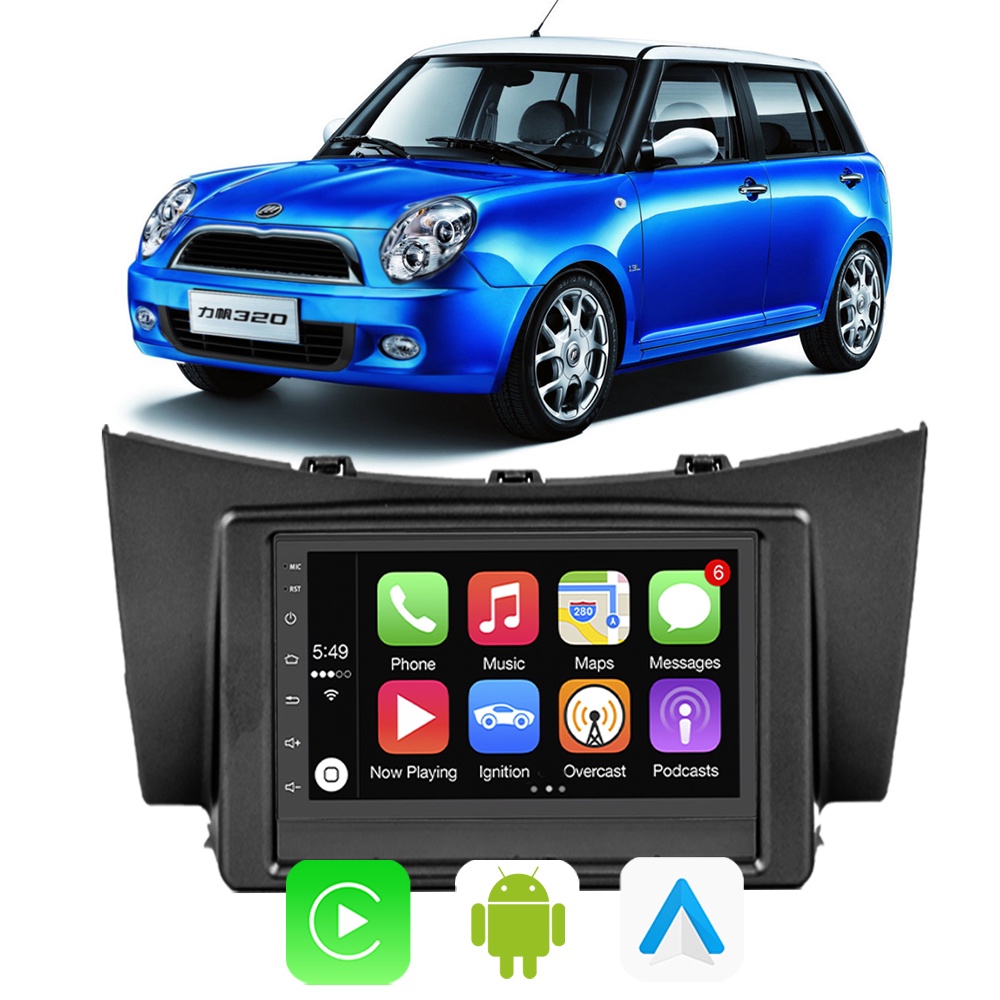 Kit Central Multimidia Carplay Android Auto Lifan 320 2010 2011 2012 7 ...