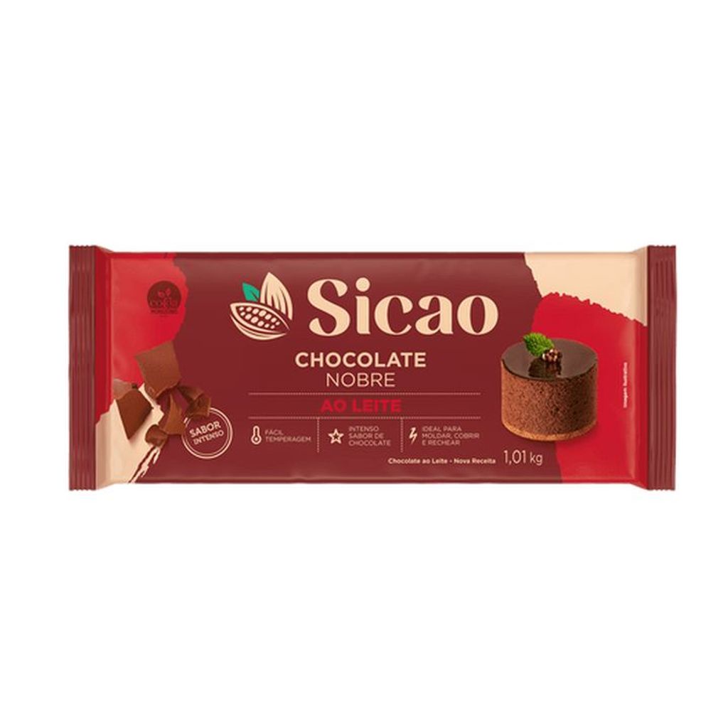 Chocolate sicao nobre ao leite barra 1 01kg shopee brasil