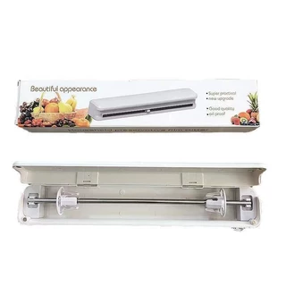 Suporte Plastico Filme Cozinha Embalar Alimentos Cortador De Plástico Filme
