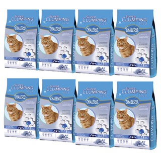 Kit 8 Areias Higiênicas Para Gatos Sílica Super Clumping Chalesco - 1,8kg