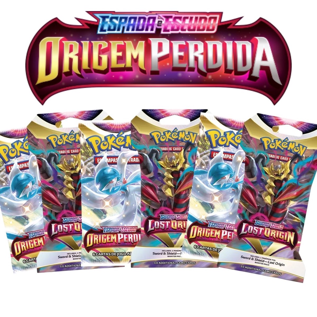 6 Blister Unitário Espada E Escudo 11 Origem Perdida Original Copag ...