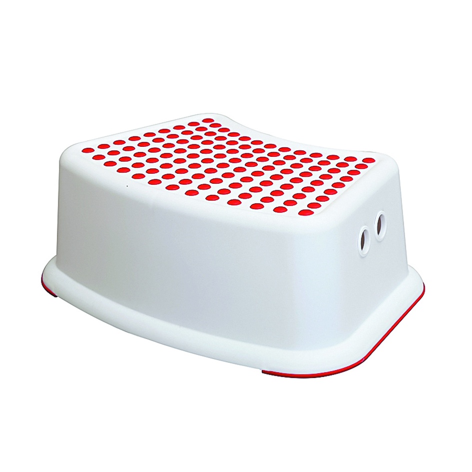 Banquinho De Banheiro Step Infantil 1 Degrau Vermelho | Shopee Brasil