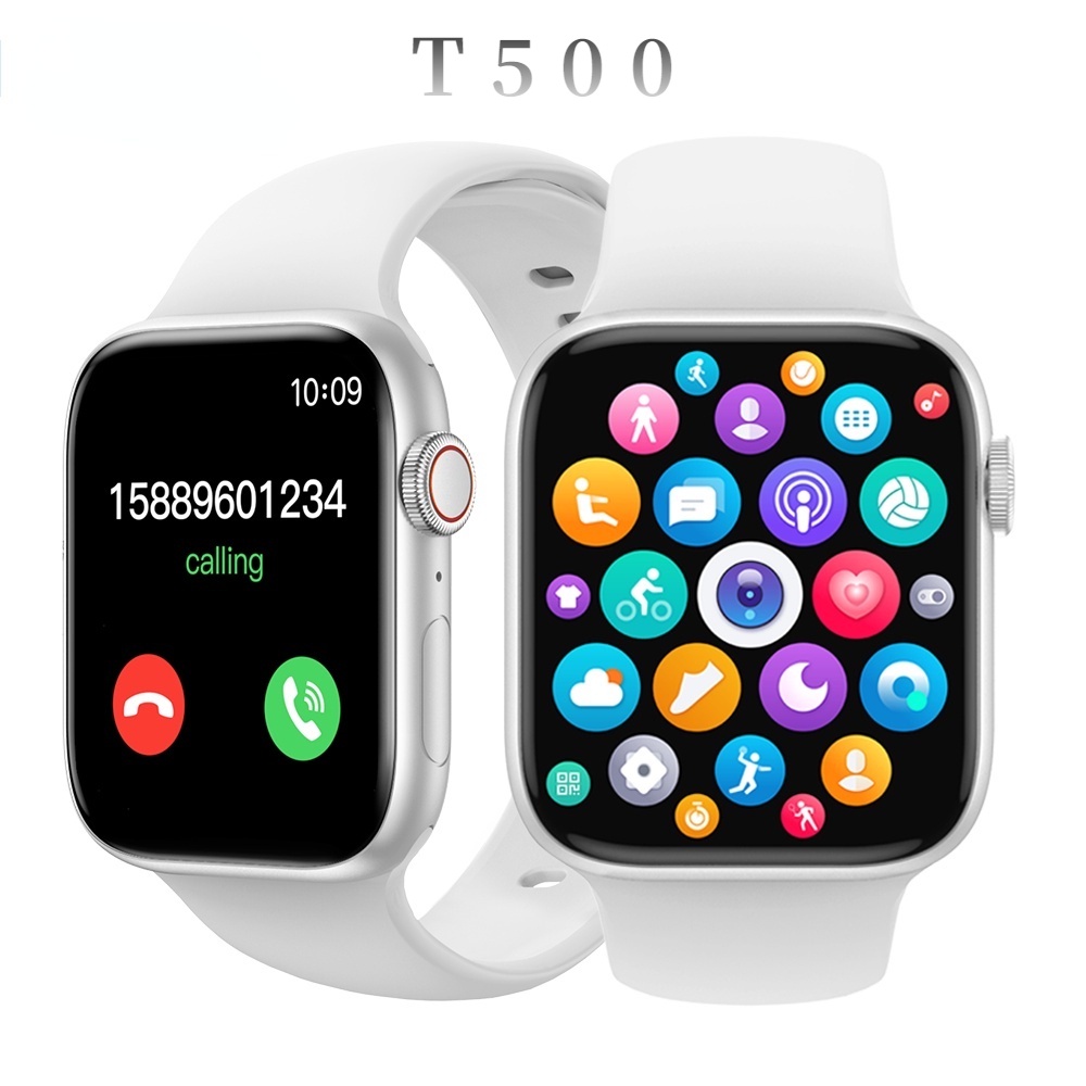 ASAZQ T500 Smart Watch Series 5 44mm Bluetooth Chamada Smartwatch Monitor De Pressão Arterial Para Homens Suporte A IOS Android