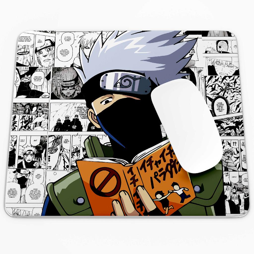 CADERNO ANOTAÇÕES KRAFT TIPO MOLESKINE 10X14 NARUTO KAKASHI SAKURA