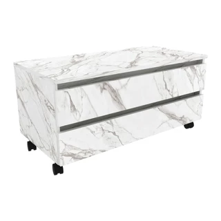 Gabinete Banheiro 2 Gavetas com Rodízios 80cm Multimóveis VCR10083