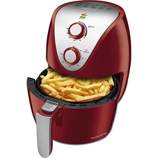 Fritadeira sem Óleo Air Fryer Mondial AFN-50 RI Grand Family Inox 5L  Vermelha em Promoção na Americanas