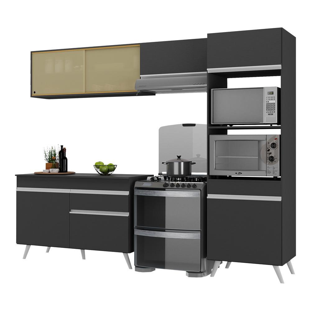 Cozinha Completa Colormaq Titanium 4 Peças em Aço 195x245x43,5cm