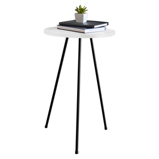 Mesa Lateral Para Canto Sofa Amadeirada Estilo Industrial