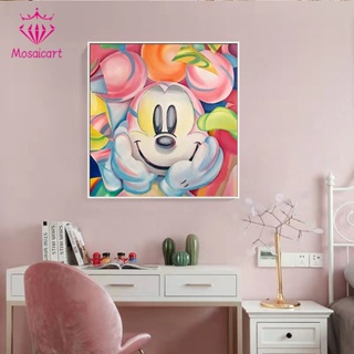 MA Disney Mickey 5D Pintura Com Diamante Full Diamond Cartoon Ponto Cruz De Cristal , Artesanal Para Decoração De Casa