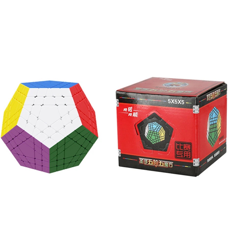 Cubos Mágicos Megaminxes Brinquedo Dodecaedro de 12 Faces 3X3 Megaminx  Preto