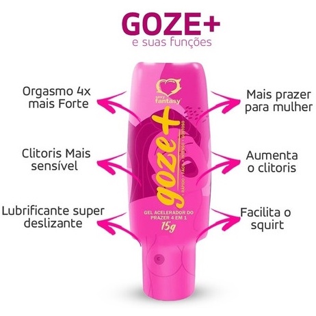 Acelerador de Prazer Feminino Goze Mais 4 em 1 - Gel Excitante 15g - Sexy Fantasy | Sex Shop Produtos Adultos