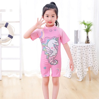 Fato de banho Kawaii de peça única para menina, roupa de banho infantil,  calção de banho para spa, desenho animado Hello Kitty fofo e Kawaii, verão,  novo - AliExpress