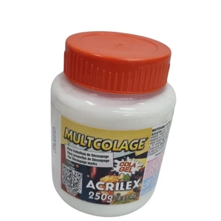 COLA GEL DECOUPAGE MULTCOLAGE ACRILEX 250 GRAMAS