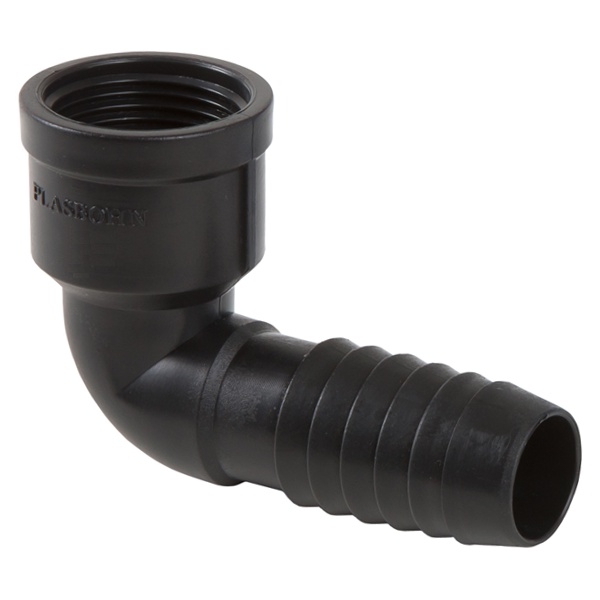 JOELHO 90 ROSCA INTERNA 25MM PITÃO 3/4" PRETO PLASBOHN